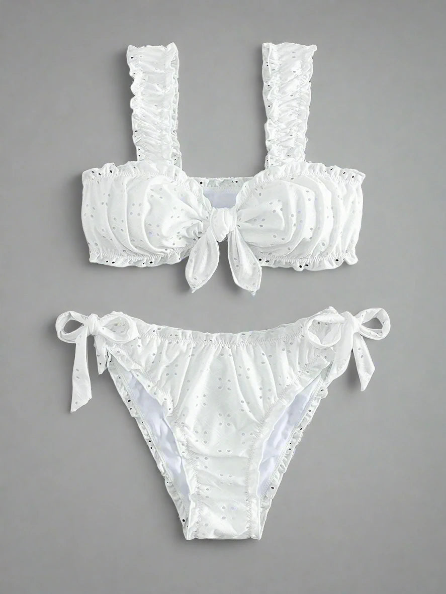 Front Knot Tied Bikini