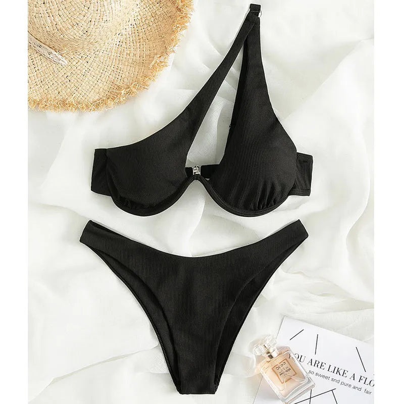 One Shoulder Bikini | Modern Asymmetrical Swimwear